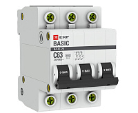 Автоматический выключатель EKF ВА 47-29 3P 4,5кА 20 А&nbsp;&nbsp;сн/пр
