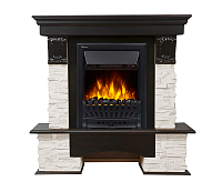 Портал Pietra Nuovo 25 камень сланец натуральный, шпон темный дуб