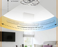 Люстра светодиодная "PRINCESSA" 144W 6R-626-578*135 CHROME/CRYSTALL-220-IP20