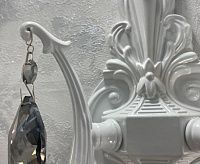 Бра 10021/1 хром/прозрачный хрусталь сн/пр