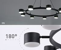 Люстра "LAMPADA" 9xGX53 870x800-BLACK -IP20