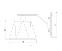 Бра 60076/1 хром