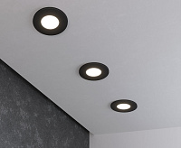 Светильник встраиваемый 125 MR16 черный матовый