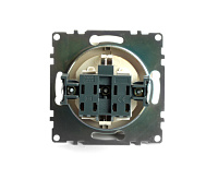 Катрин Розетка 1-ая с/з с крышкой золото GLS16-7112-08