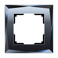 Веркель Рамка на 1 пост Diamant (черный) WL08-Frame-01
