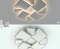 Люстра светодиодная "INDIGO"100W 8S-RC-500/60 -WHITE/BLACK/WHITE-220V-IP20