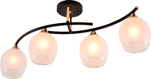 Люстра 7815/4 BK+FGD