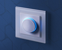 Веркель Рамка на 1 пост (белый/стекло) WL01-Frame-01