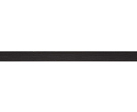 Завершающая рейка черная 2700x22x16 мм