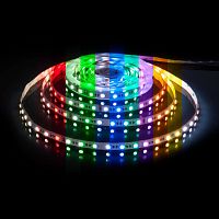 Лента светодиодная 24V 24W 60Led 5050 IP20 MIX RGB/холодный белый, 5м