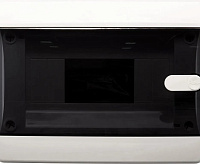 Щит встраиваемый  8мод. IP40, прозрачная черная дверца Tekfor CVK 40-08-1