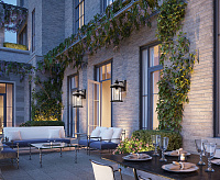 Светильник садово-парковый&nbsp;&nbsp;60W 230V E27 IP44 черный, на стену вниз PL721