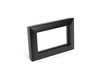 Катрин Рамка для 2-ой розетки пластик черный PFR00-7012-05