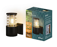 Настенный светильник TECHNO E27 IP65 черный düwi 24393 9