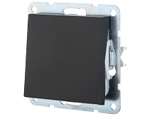 LK80 Переключатель 1-кл черный бархат 840308-1