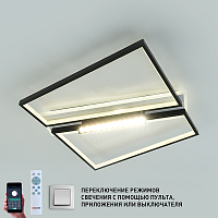 Люстра светодиодная "DAWN" 90W 12DLL-APP-510x450х120-BLACK/WHITE-220-IP20