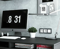 Веркель Розетка 1-ая с/з (белый матовый) W1171061