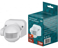 Датчик движения настенно-потолочный 12м 1200Вт IP44 белый 15317 7