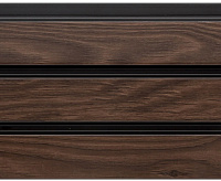 Панели 3D RAIL из вспененного полистирола Махагон 2700*120*10мм