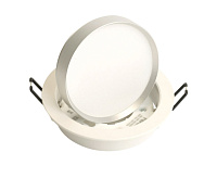 Светильник встраиваемый GX53 DL507 15W белый/серебро, круг