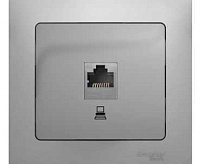 GLOSSA Розетка комп RJ45 алюм GSL000381К