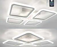 Люстра светодиодная "SONNE" 100W 4S-APP-556x556x80-WHITE/WHITE-220-IP20