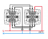 Valena Переключатель 2-кл сл кость 774308