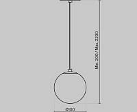 Подвесной  светильник P039PL-5W3K-10INS