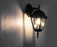 Светильник садово-парковый 100W E27 Черный на стену вниз 4202