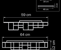 Накладной светильник 750164 FAVO 80W 4000K СЕРЕБРО сн/пр