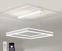 Люстра светодиодная "STELLA" 100W S-APP-500x500x1200-WHITE/WHITE-220-IP20