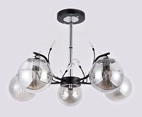 Люстра TR9073/5BK/SM 40W черный/дымчатый  E14