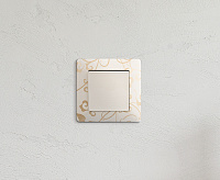 Valena LIFE Выключатель 1-кл c лиц панелью сл кость 752501