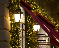 Гирлянда бытовая электрическая нить/белый с эффектом мерцания 400-102