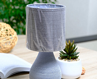 Настольная лампа BETA 1xE14 R-100x120x275-GRAY/GRAY-220-IP20