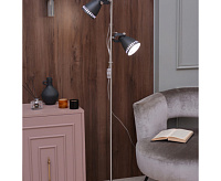 Светильник напольный (торшер) HT-855*2 BN, 2*Е27 черный/никель