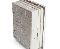 Бокс встраиваемый 16 модулей IP20, прозрачная черная дверца, Stekker