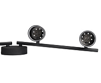 Светильник настенно-потолочный под лампу PCL 0204 4*GU10 BL черный IP20