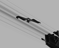 Slim Magnetic Монтажное крепление для шинопровода в натяжной потолок черный 2 шт