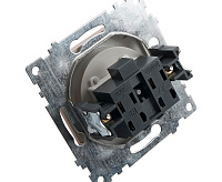 Катрин Розетка 1-ая с/з серебро GLS16-7110-03