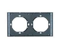 Мия Рамка 2 поста, черный бархат, PFR00-3002-05