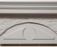 Портал Torre U угловой  камень белый шпон беленый дуб 985 х 1050 х 745 мм