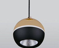 Подвесной LED светильник DLS023 9W черный/золото сн/пр