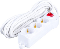 Сетевой удлинитель S-303 (5м 3 розетки) белый