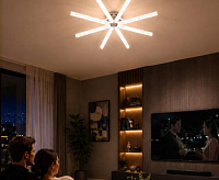Люстра светодиодная "ARCADIA" 160W 8I-IRC-660x90-CHROME/CLEAR-220-IP20
