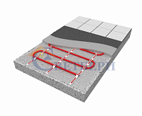 Теплый пол (нагревательный МАТ) площадь 3,5м2 560Вт двужильный 51-0507