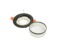 Светильник встраиваемый GX53 DL500 15W черный, круг