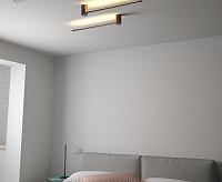 Бра CODE 8W L-600x55x96-WW-BLACK-220-IP20