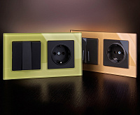 Веркель Выключатель 3-кл (черный матовый) WL08-SW-3G/W1130008 сн/пр