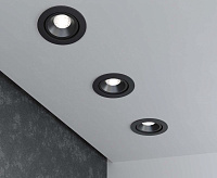 Светильник встраиваемый 25024 7W 4200K черный сн/пр